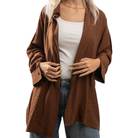 The brown Linen Shirt