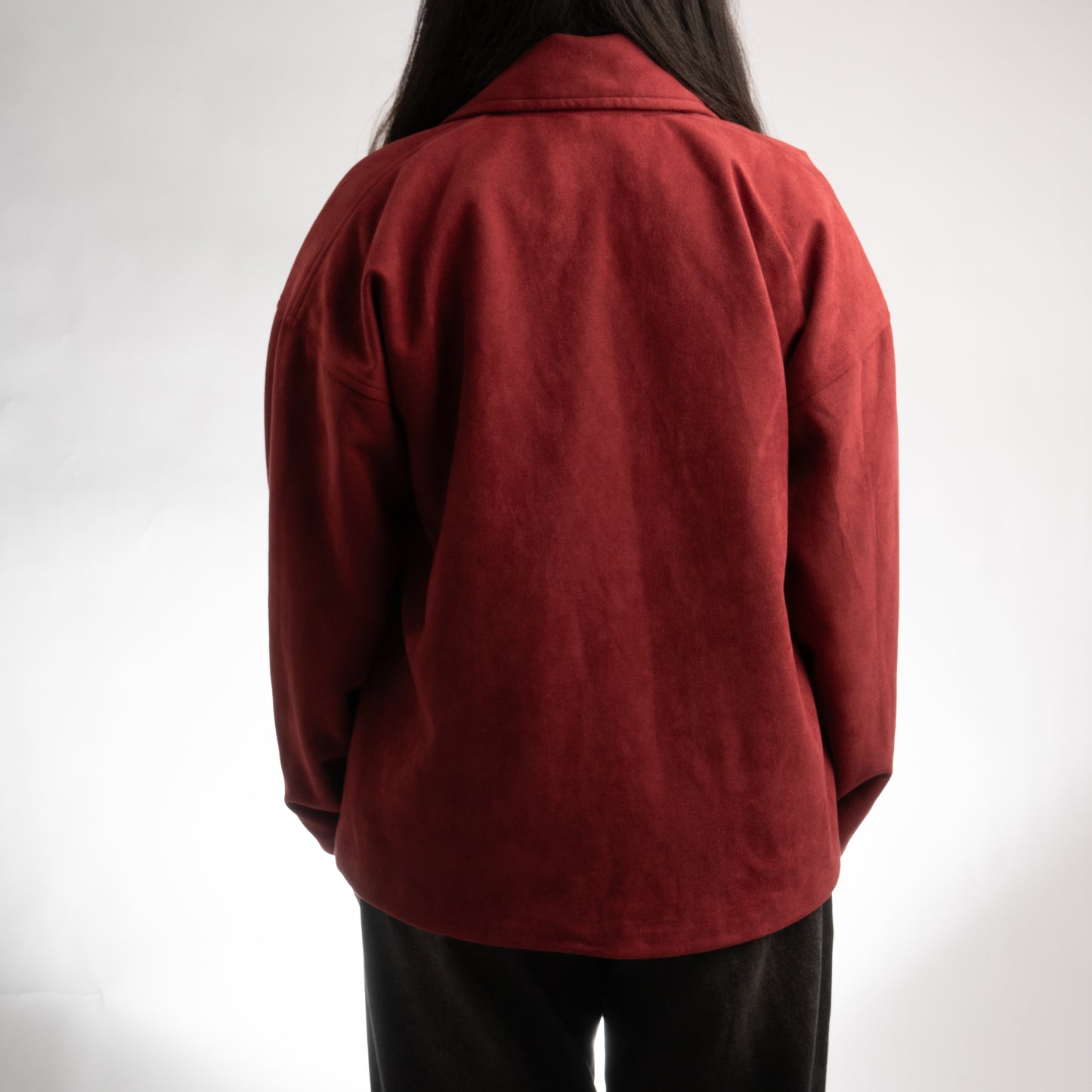 Suede Sweater Jacket