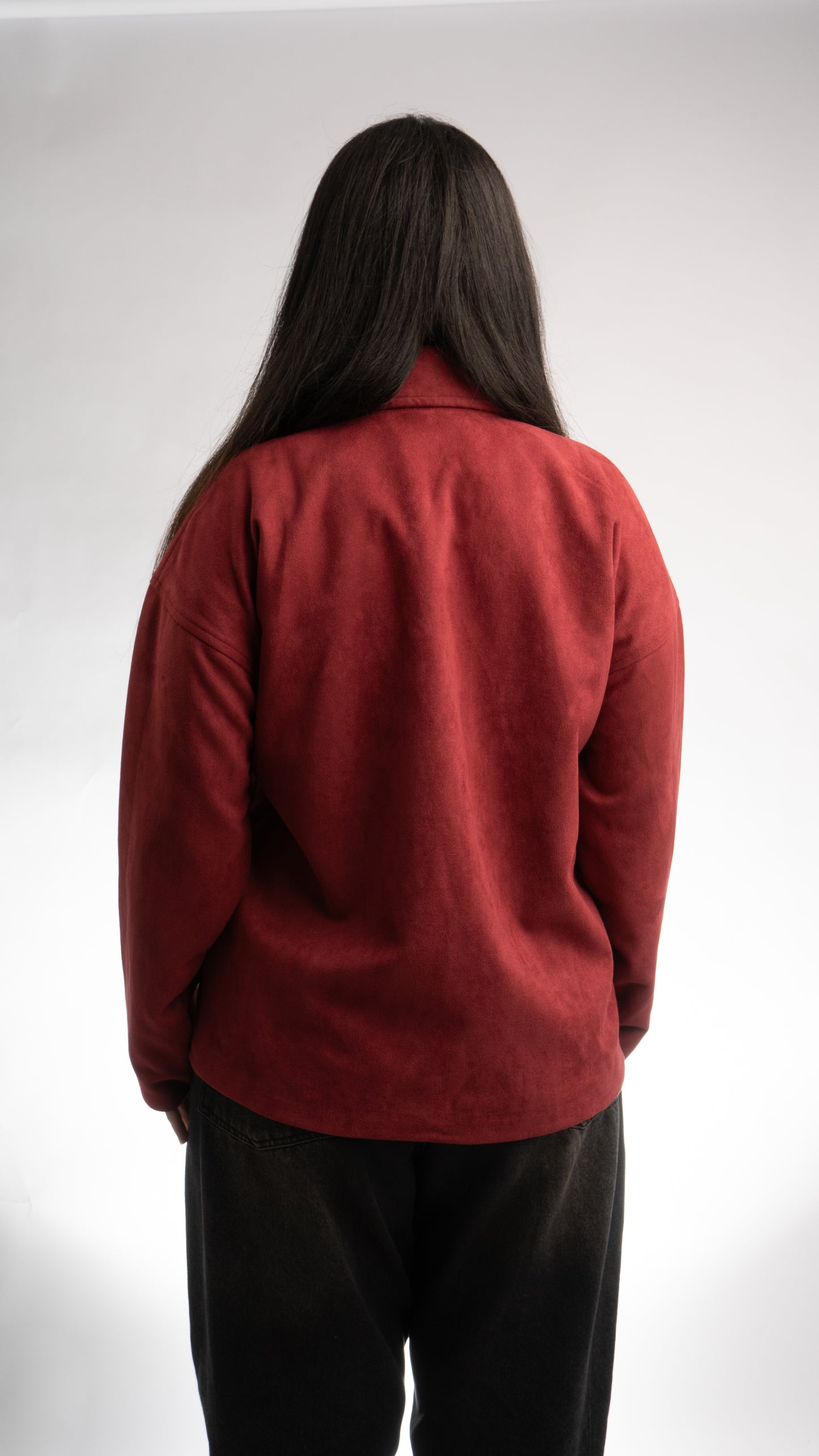 Suede Sweater Jacket