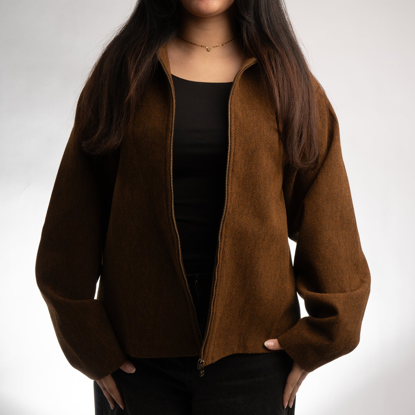 Brown polar fleece