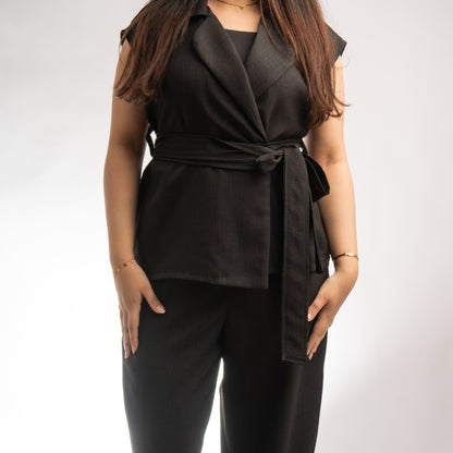 Straight-cut linen Set