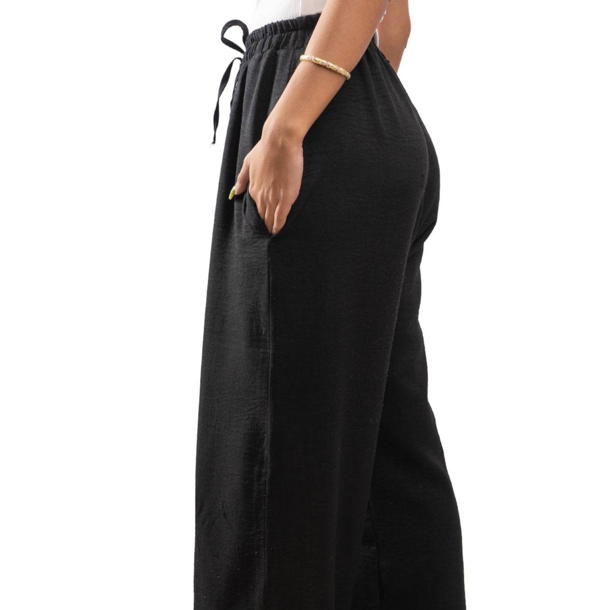 The Noir Flow Linen Pants