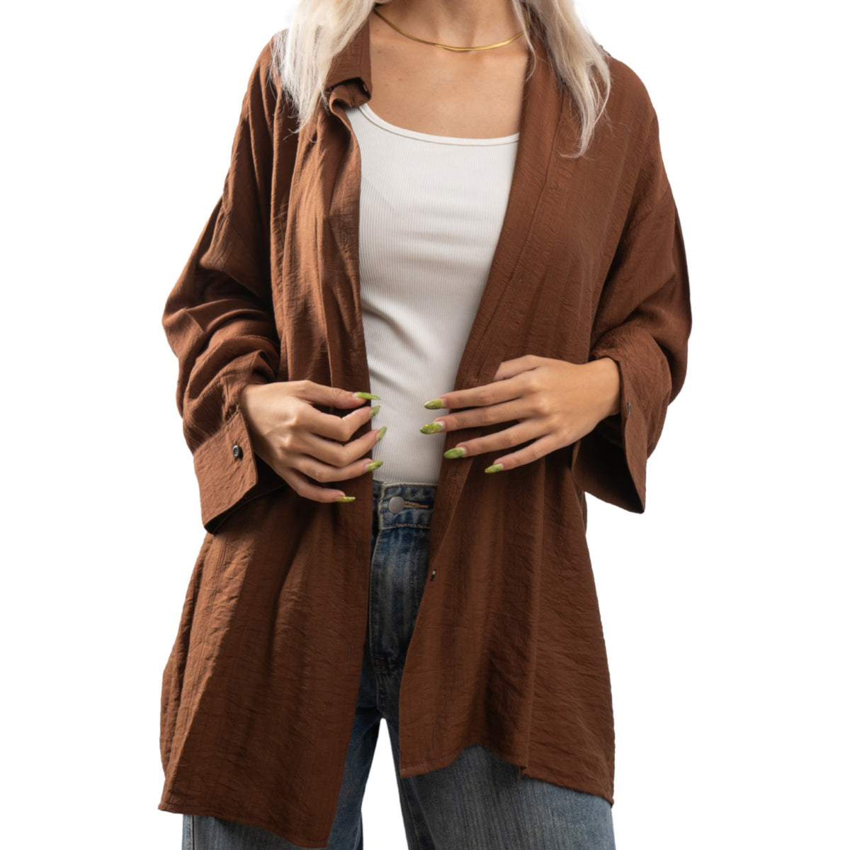 The brown Linen Shirt