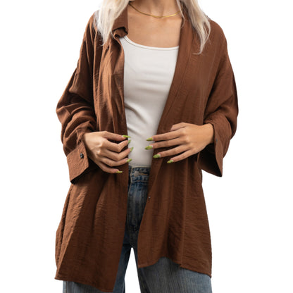 The brown Linen Shirt
