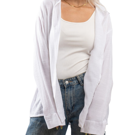 The white Linen Shirt