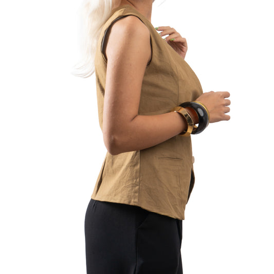 The Sienna Vest – Brown